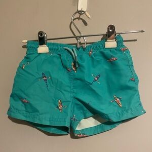 Zara Kids Blue Surfer Swim Trunks 6-7‎